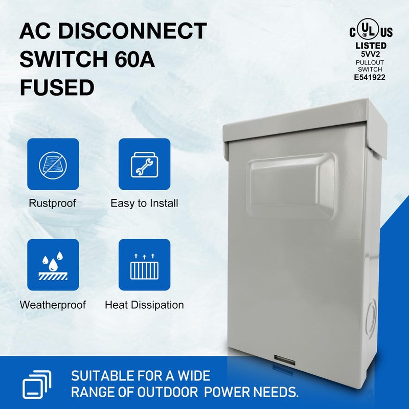 Z_جوده وثقه ZDS-60F Pull-Out Disconnect Switch 60A 240V Fused - Image 3